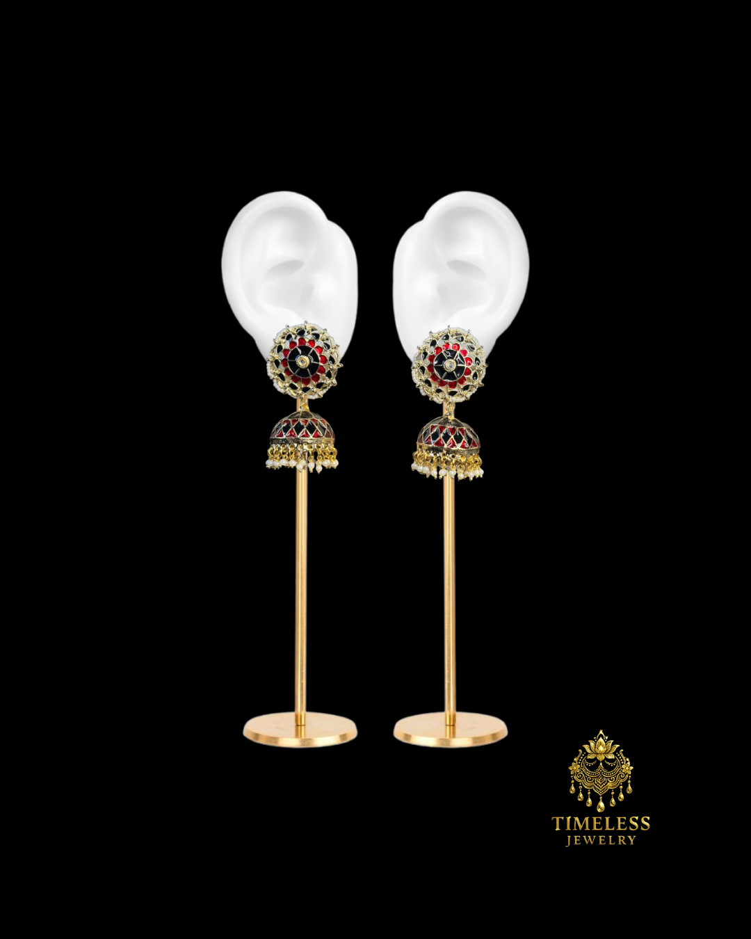 Meenakari Earrings Jhumkis