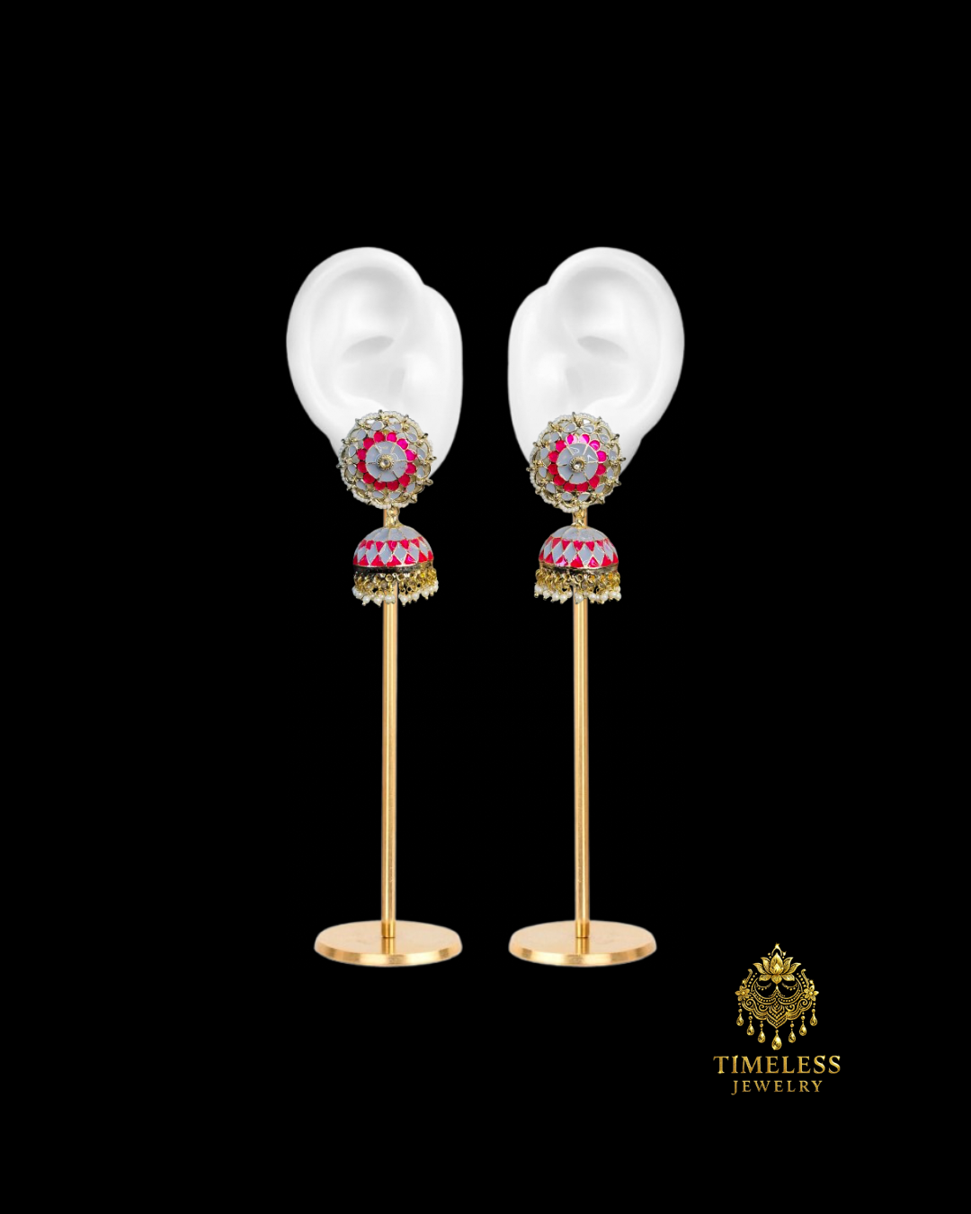 Meenakari Earrings Jhumkis