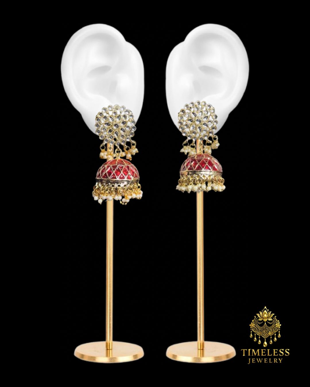 Meenakari Earrings Jhumkis