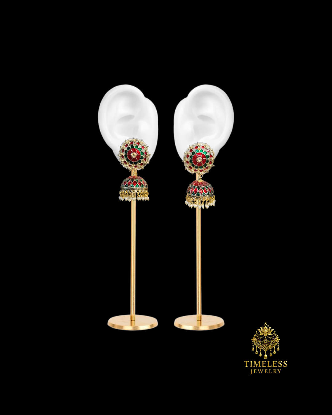 Meenakari Earrings Jhumkis